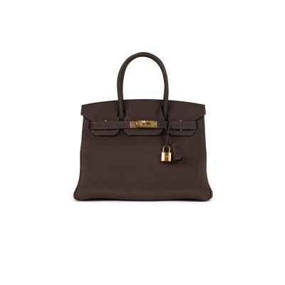 HERMES MASTER BIRKIN 30 TOGO CHOCOLATE GOLD HARDWARE (30*22*16cm)